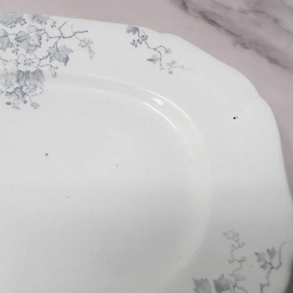 Antique Alfred Meakin Ironstone Transferware Platter / Underplate, Superior